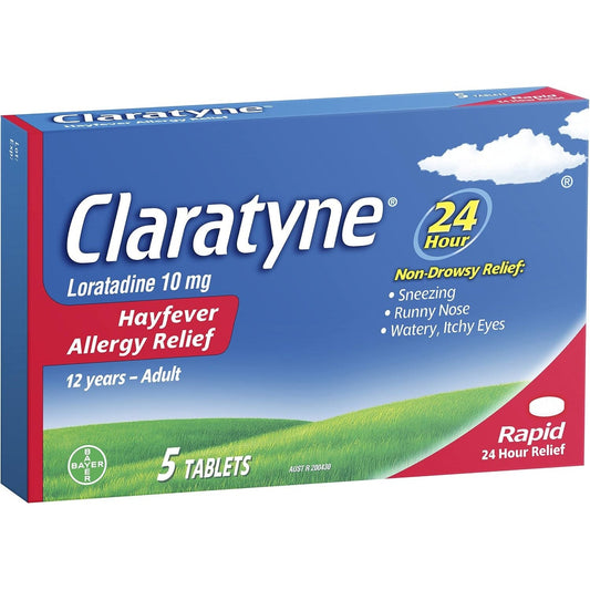 Claratyne Hayfever Allergy Relief 5 Tablets