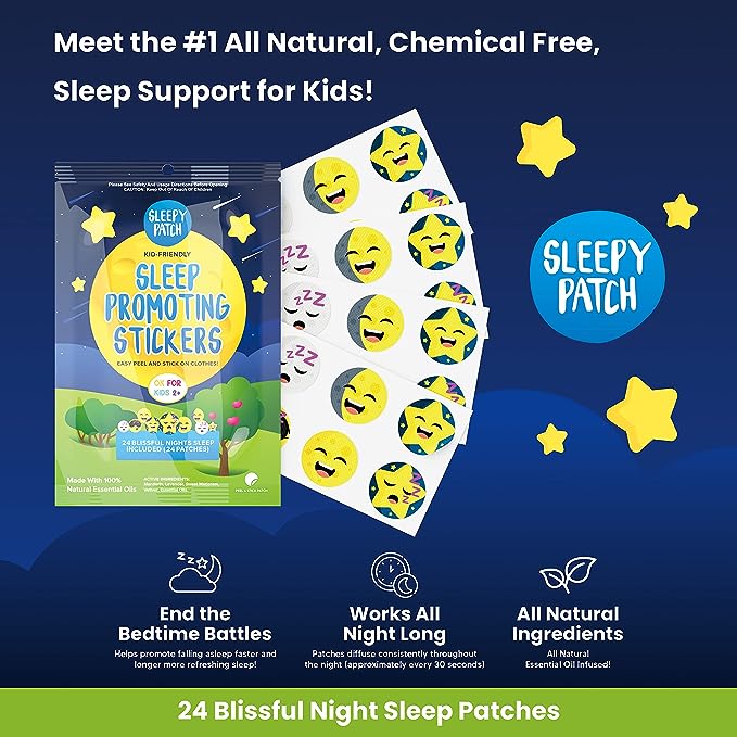 The Natural Patch Co. SleepyPatch Organic Sleep Promoting Stickers x 24 Pack