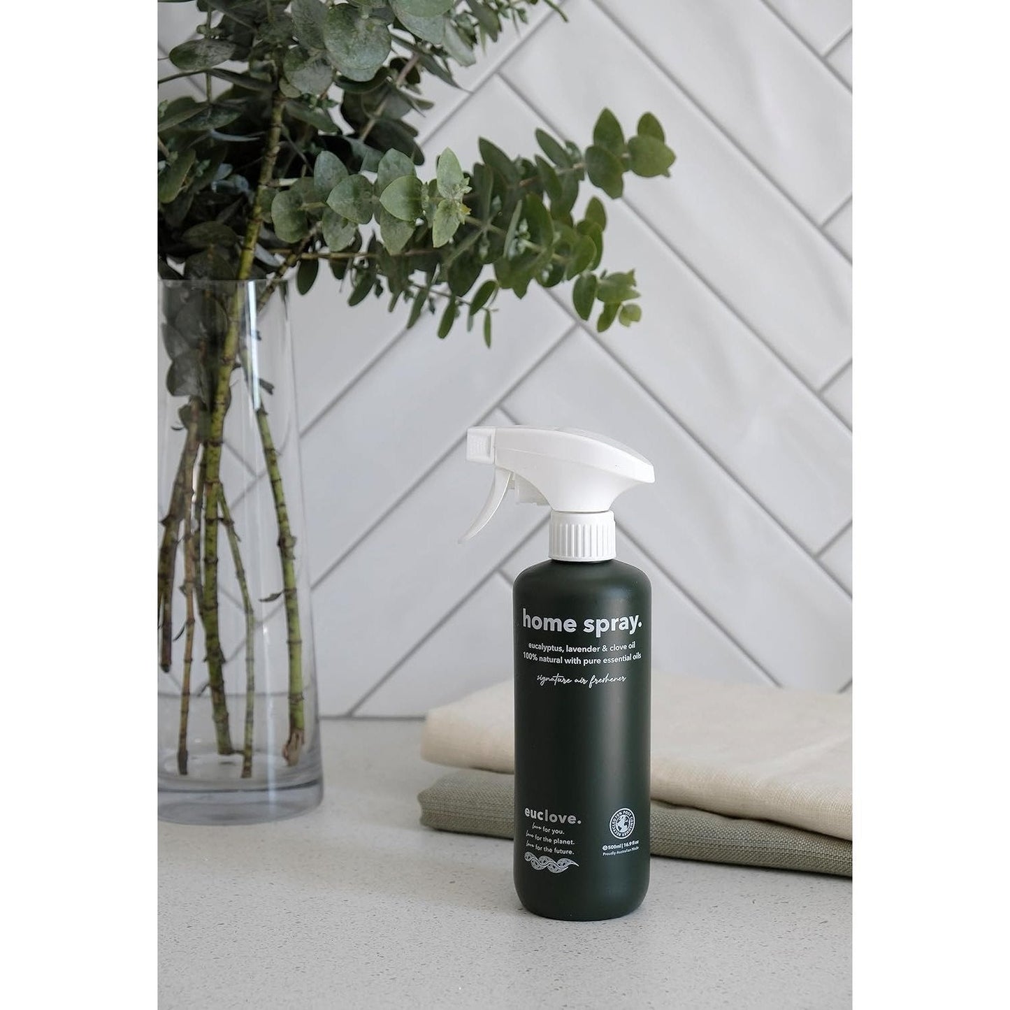 Euclove Home Spray Eucalyptus, Lavender & Clove Oil (Signature Air Freshener) Spray 500ml