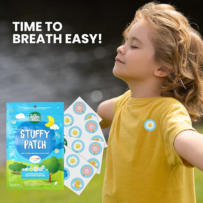The Natural Patch Co. StuffyPatch Organic Stickers x 24 Pack