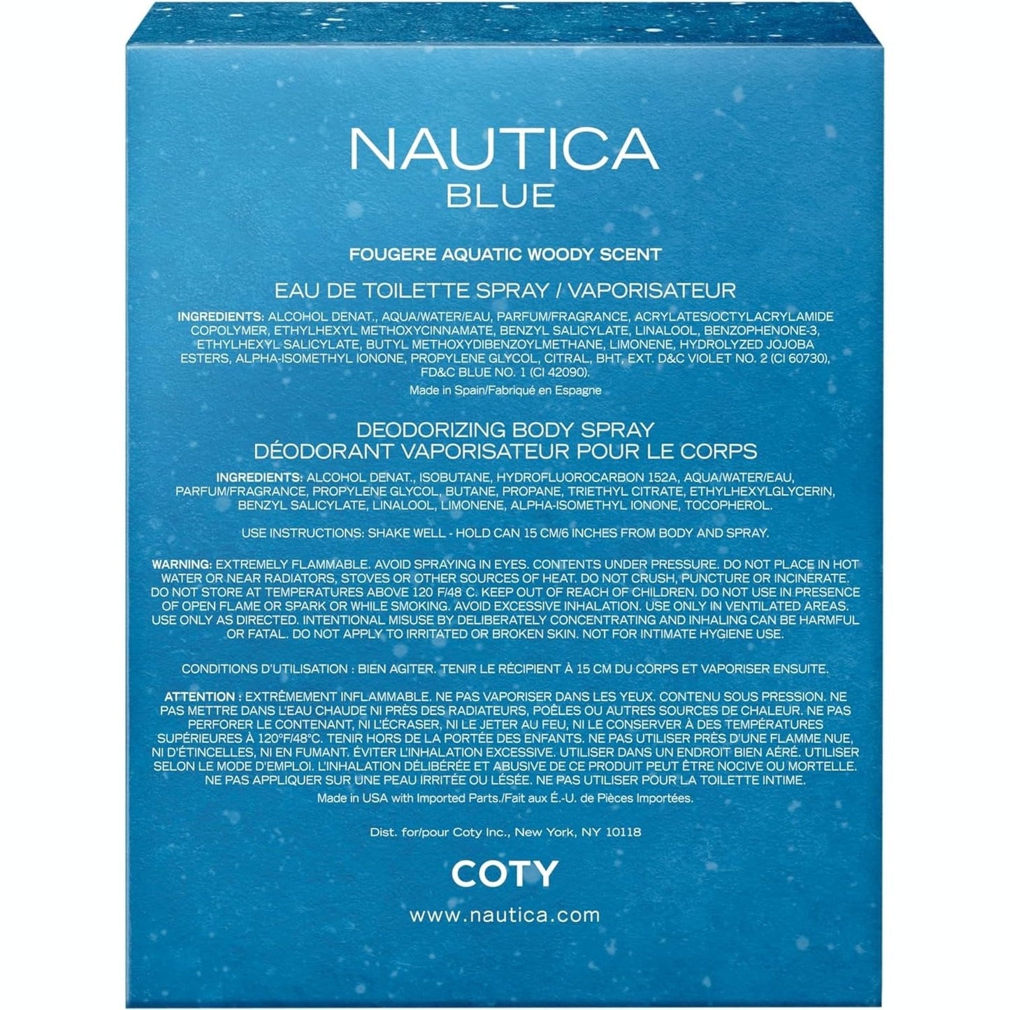 NAUTICA BLUE EDT 50ML GIFT SET