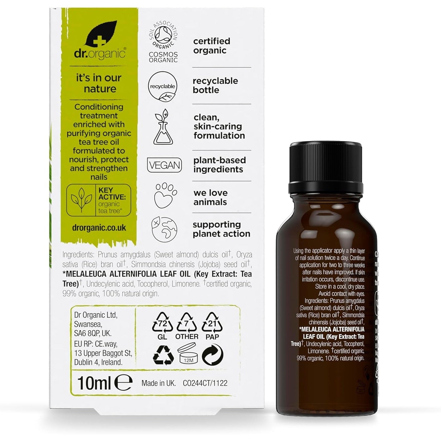 Dr Organic Tea Tree Nail Solution 10ml