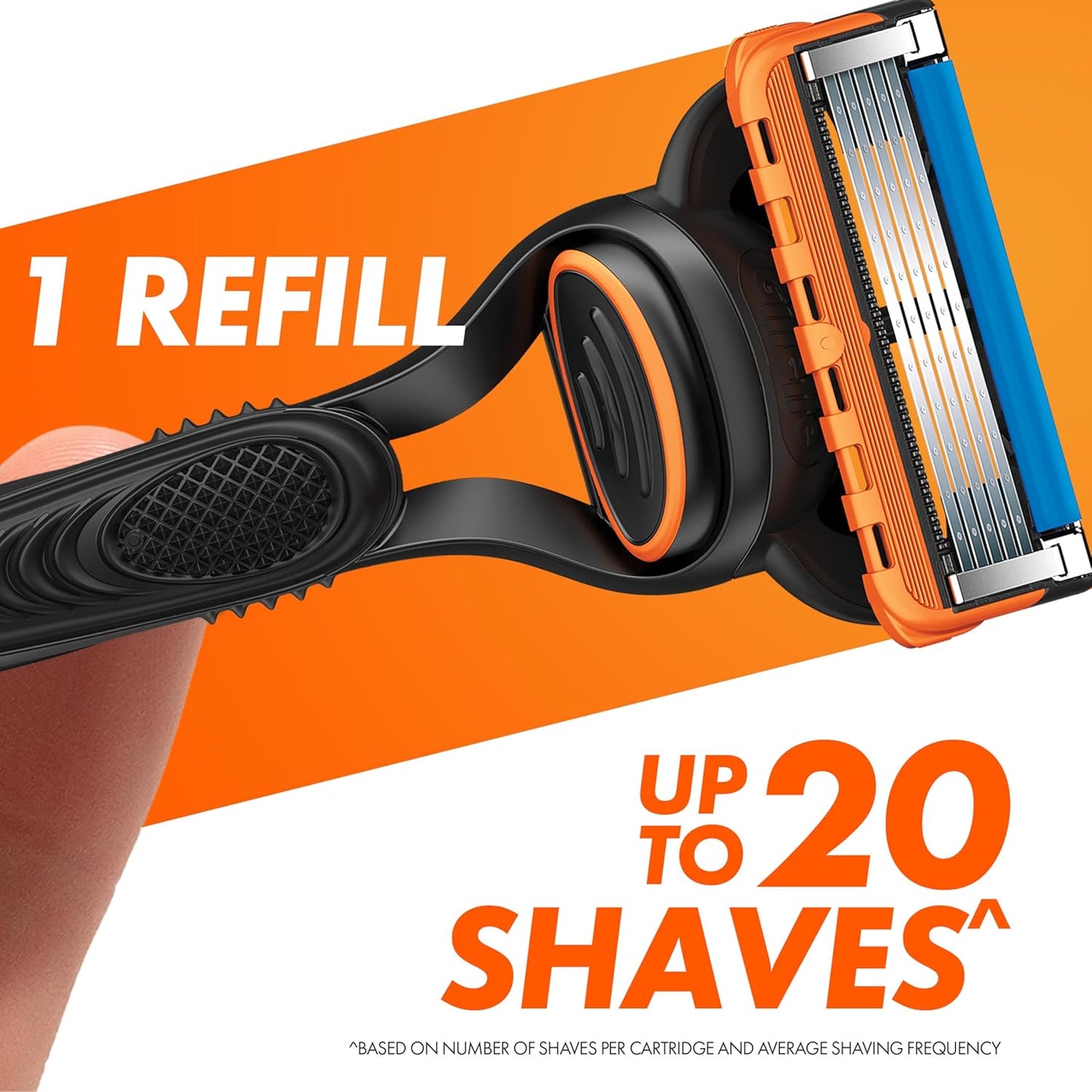 Gillette Fusion5 Razor Handle + 4 Cartridges 1 Pack