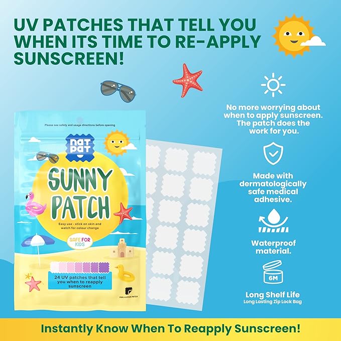 The Natural Patch Co. SunnyPatch Organic Stickers x 24 Pack