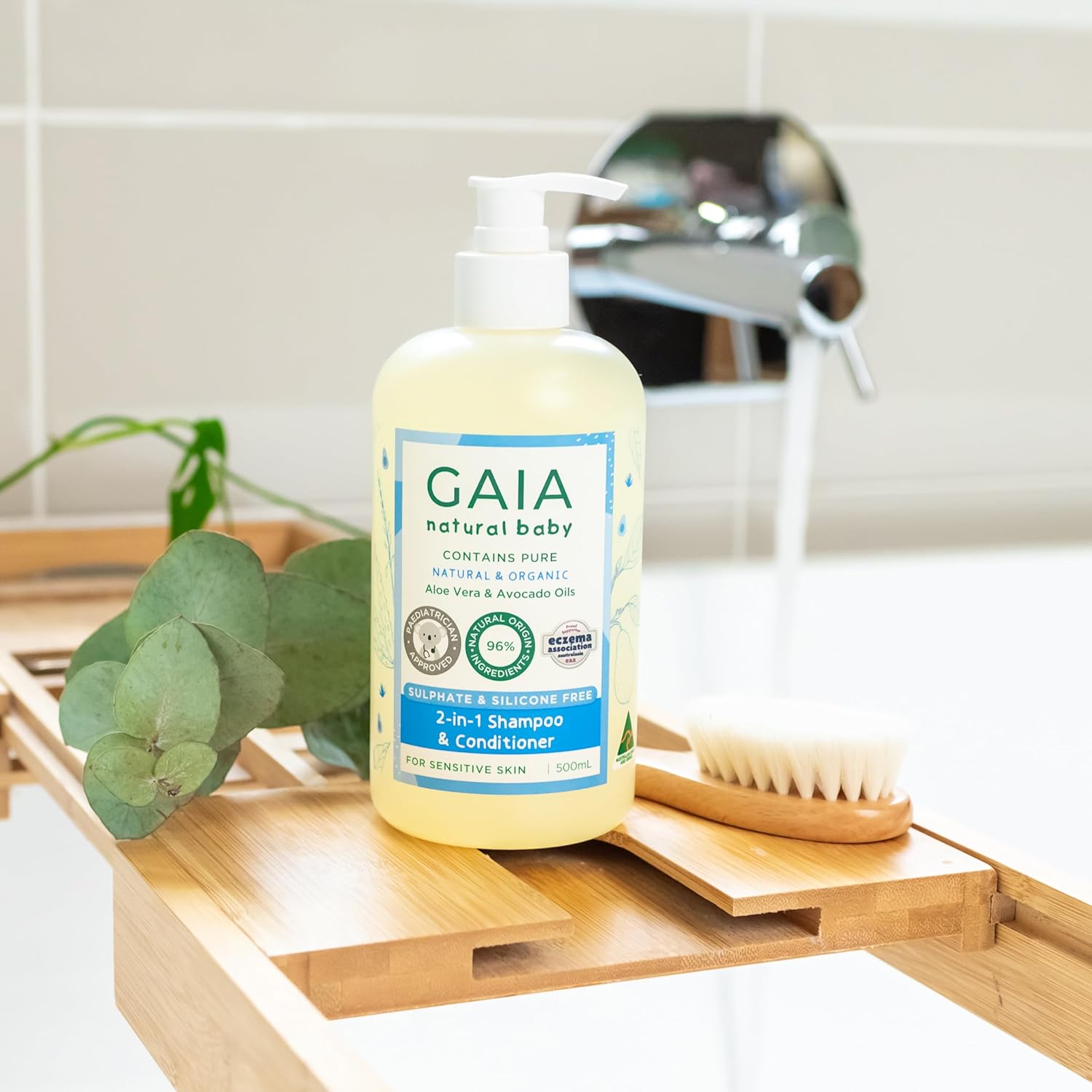 Gaia Natural Baby 2 in 1 Shampoo and Conditioner 500ml