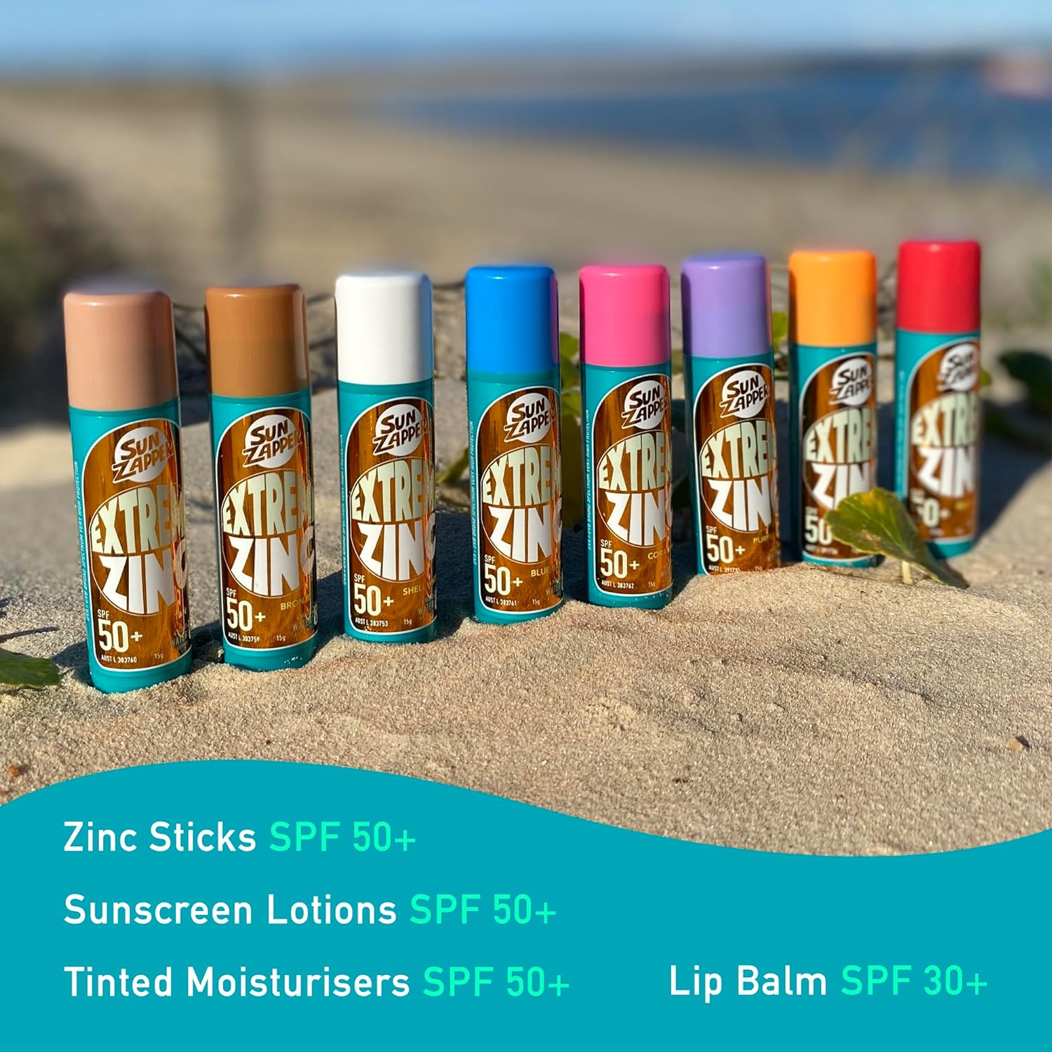 SUN ZAPPER EXTREME ZINC STICK 15G RED FLASH