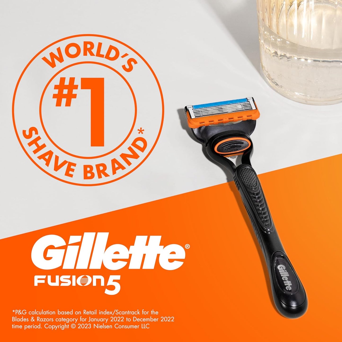 Gillette Fusion5 Razor Handle + 4 Cartridges 1 Pack