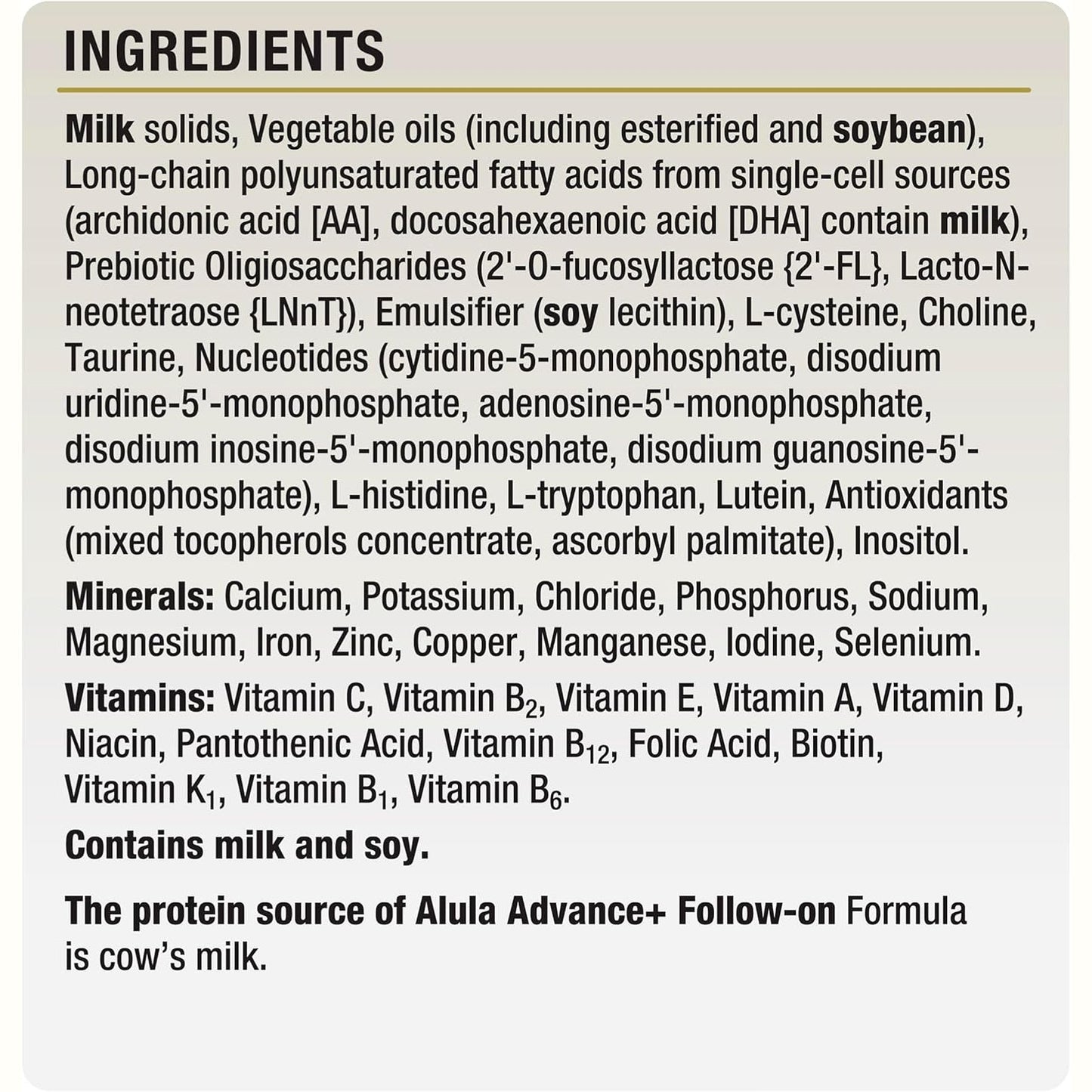 Alula Advance+ Stage 2 Follow on Formula 6-12 Months 800g