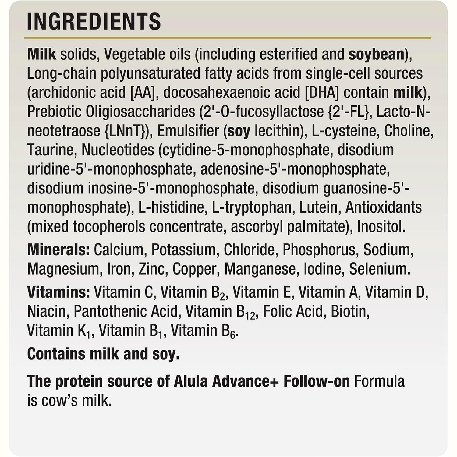 Alula Advance+ Stage 2 Follow on Formula 6-12 Months 800g