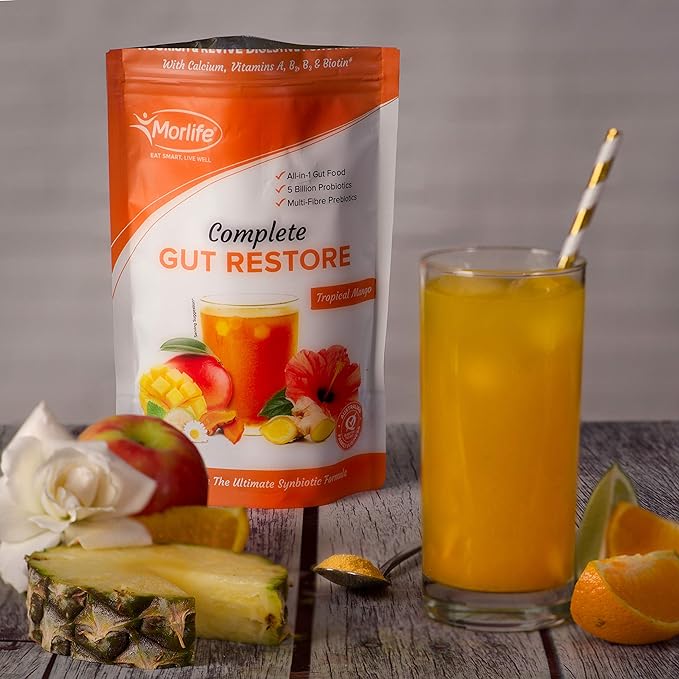 Morlife Complete Gut Restore Tropical Mango 200g
