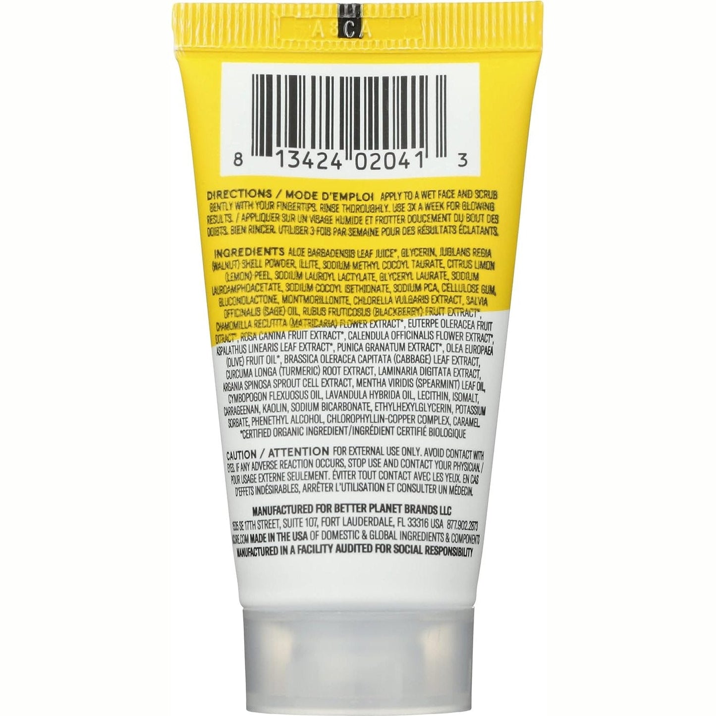 Acure Brightening Facial Scrub Sea kelp&French Green Clay 30ML