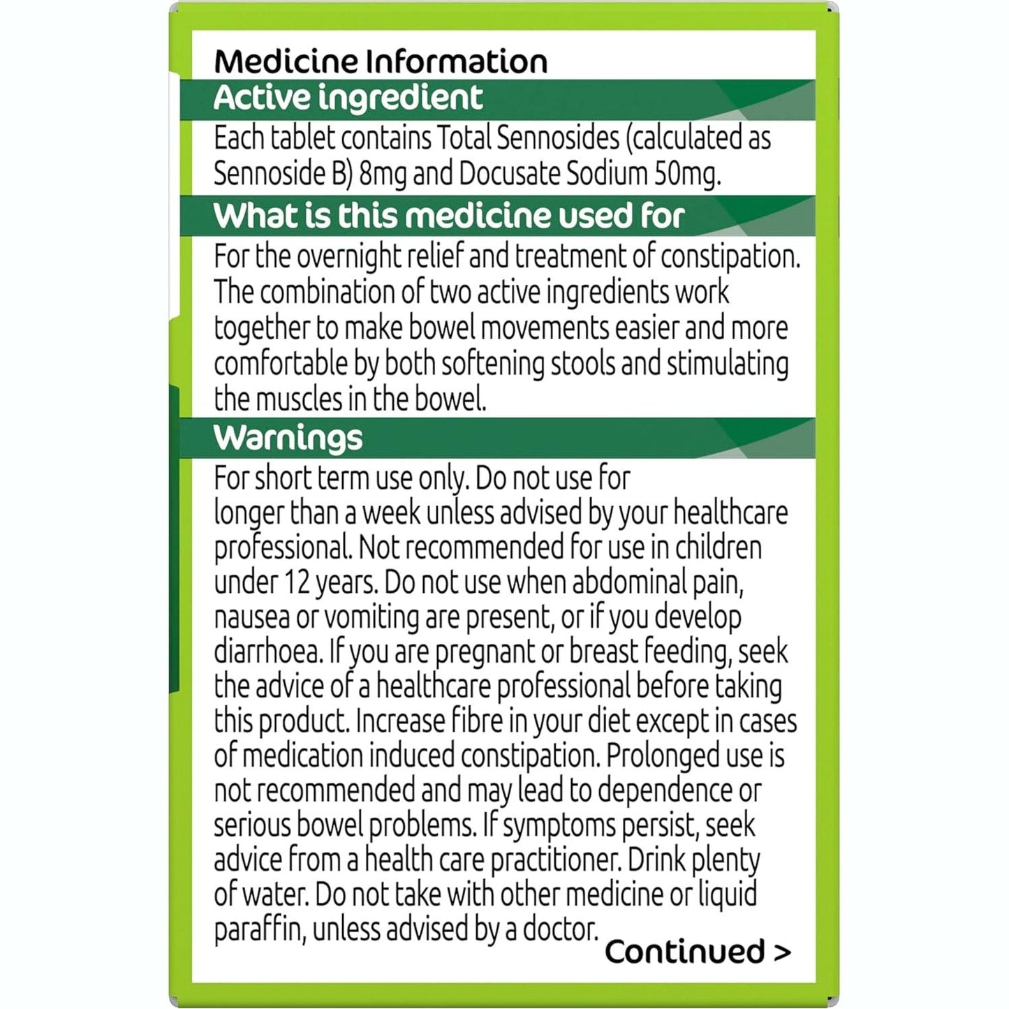 Senokot Dual Action With Softener 90 Tablets