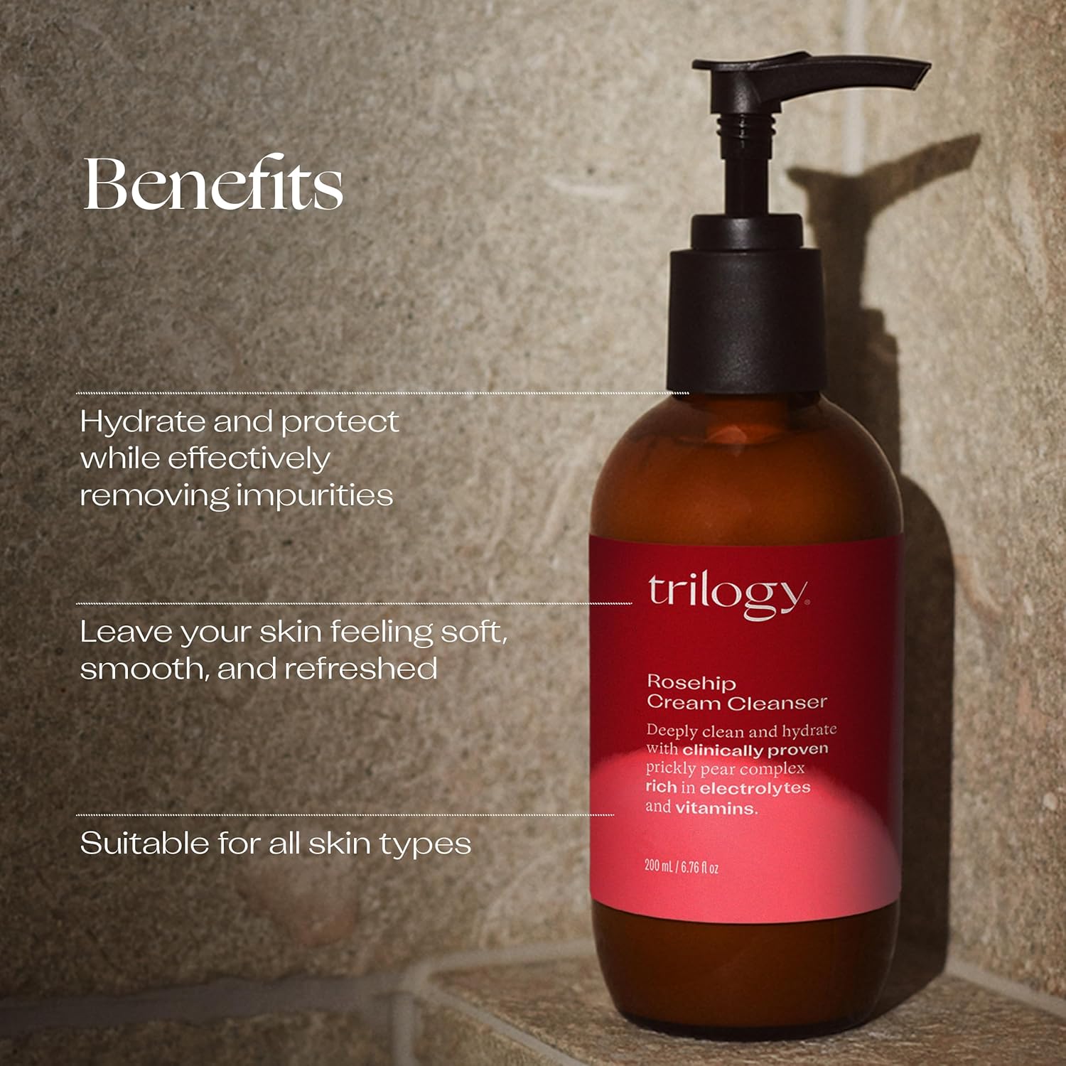 Trilogy Rosehip Cream Cleanser 200ml