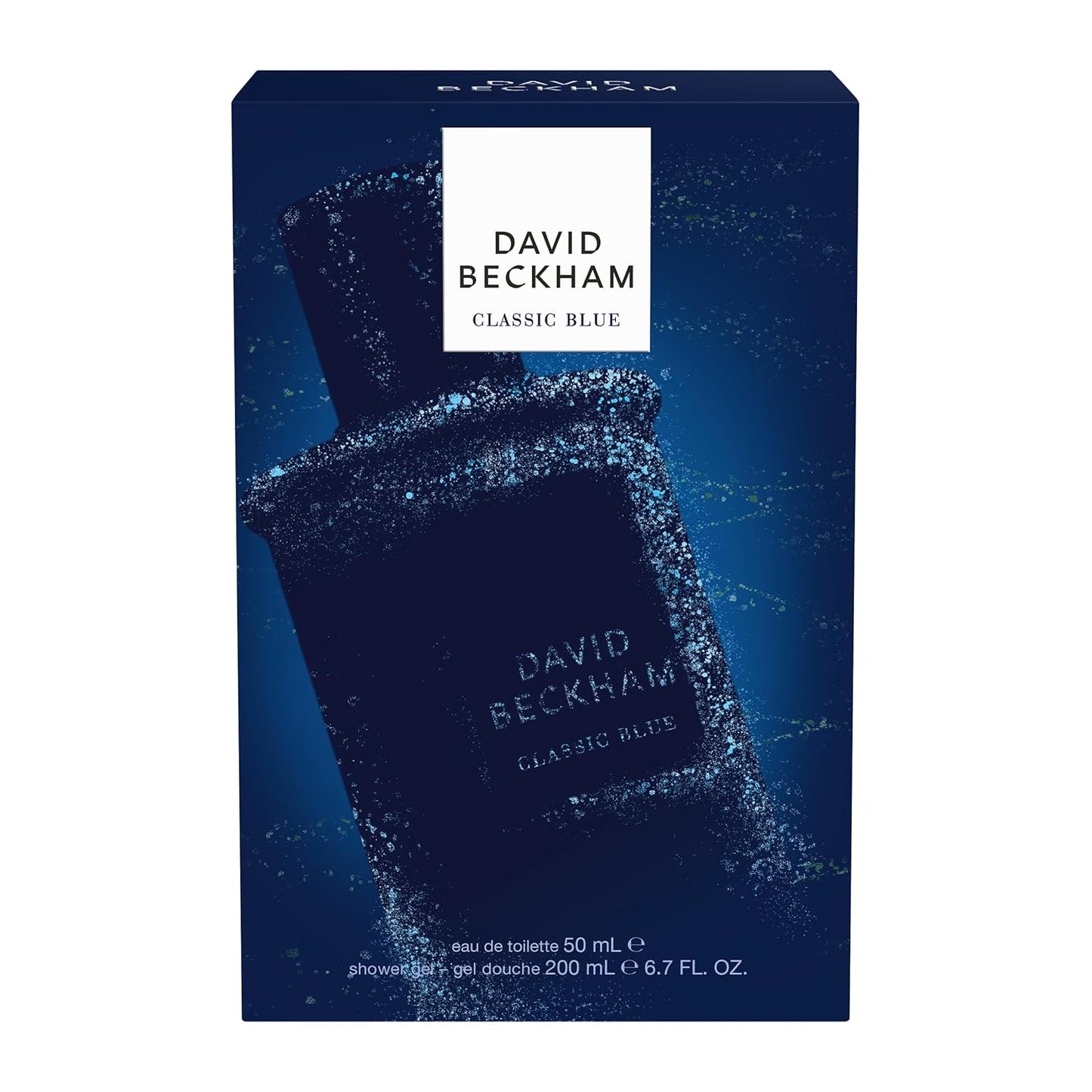 David Beckham Classic Blue Eau De Toilette 50ml and Shower Gel 200ml gift Set for Men