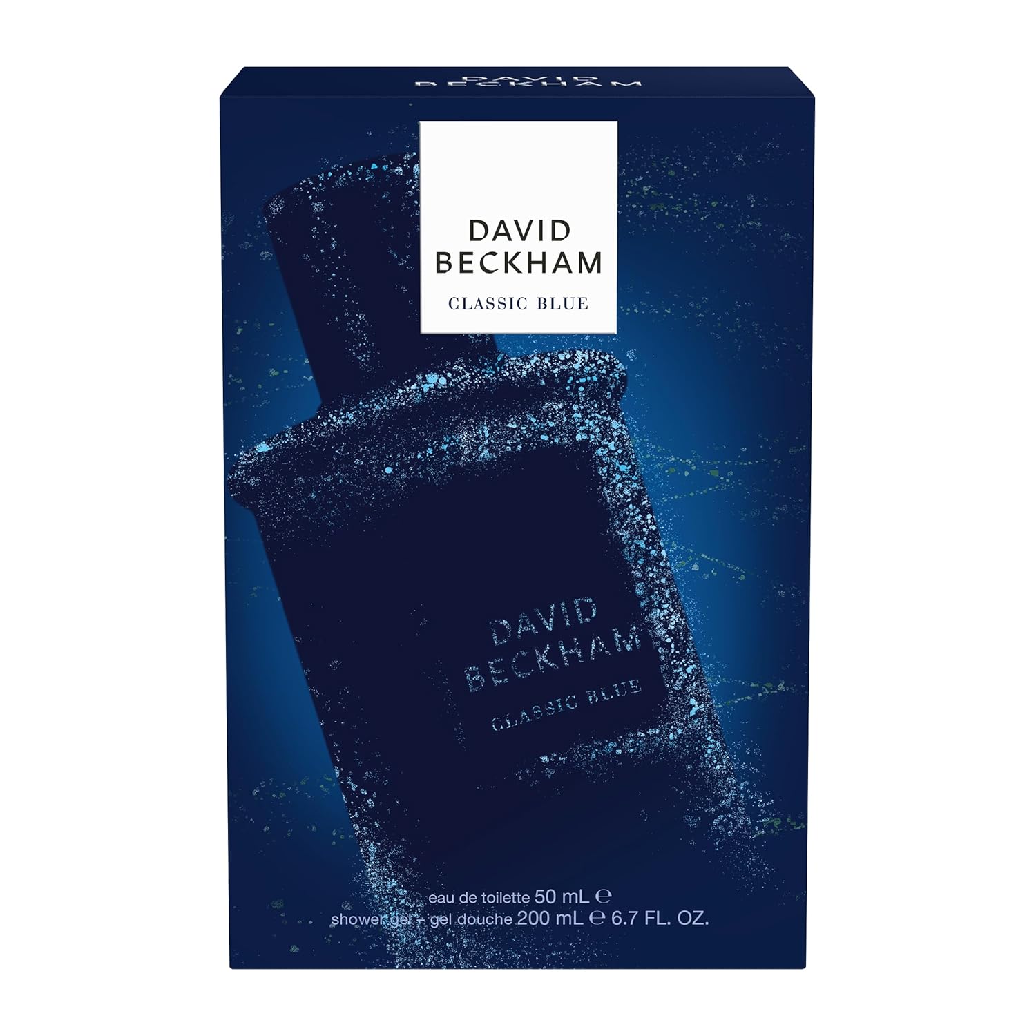 David Beckham Classic Blue Eau De Toilette 50ml and Shower Gel 200ml gift Set for Men
