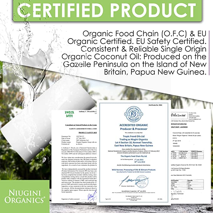 NIUGINI ORGANICS Virgin Coconut Oil Soap Patchouli 100g