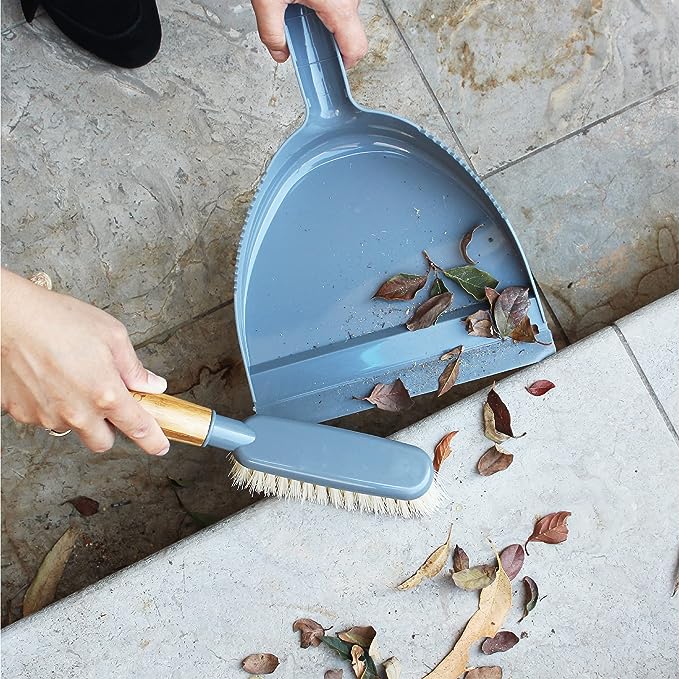 White Magic Eco Basics Dustpan & Brush Set 1Pk (Pack of 3)