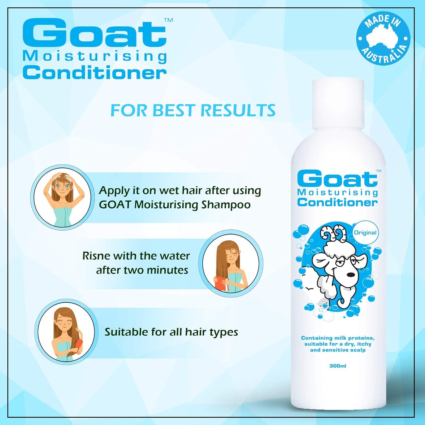 Goat Range Goat Moisturising Conditioner Original 300ml