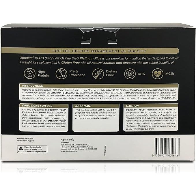 Optislim VLCD Platinum PLUS Chocolate 18x53g