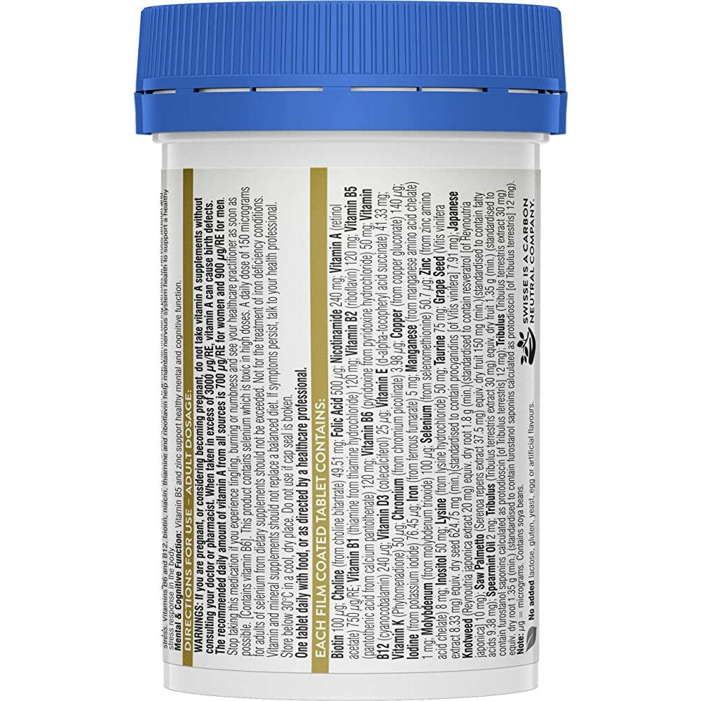 Swisse Men's Ultivite Power Multivitamin 40 Tablets