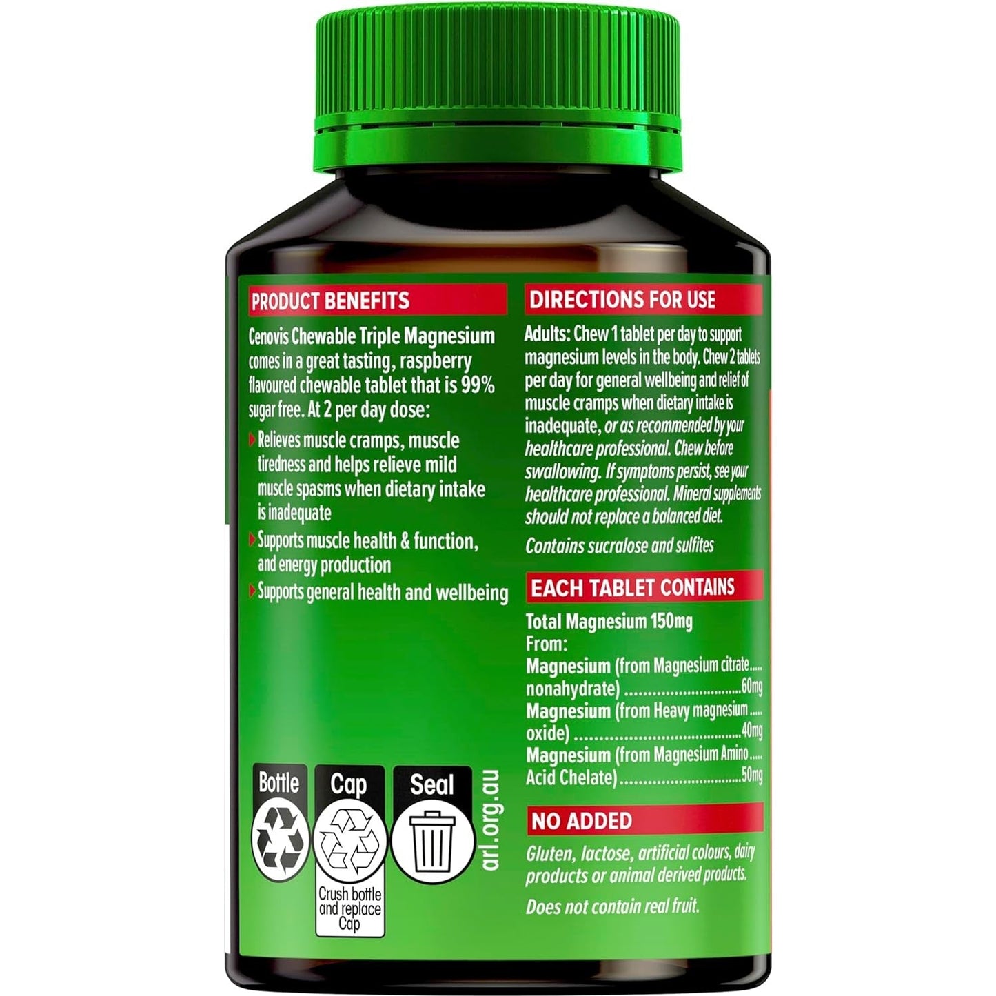 Cenovis Adult Chewable Magnesium 60 Tablets