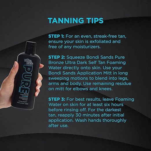 Bondi Sands Pure Bronze Ultra Dark Self Tan Foaming Water 200ml