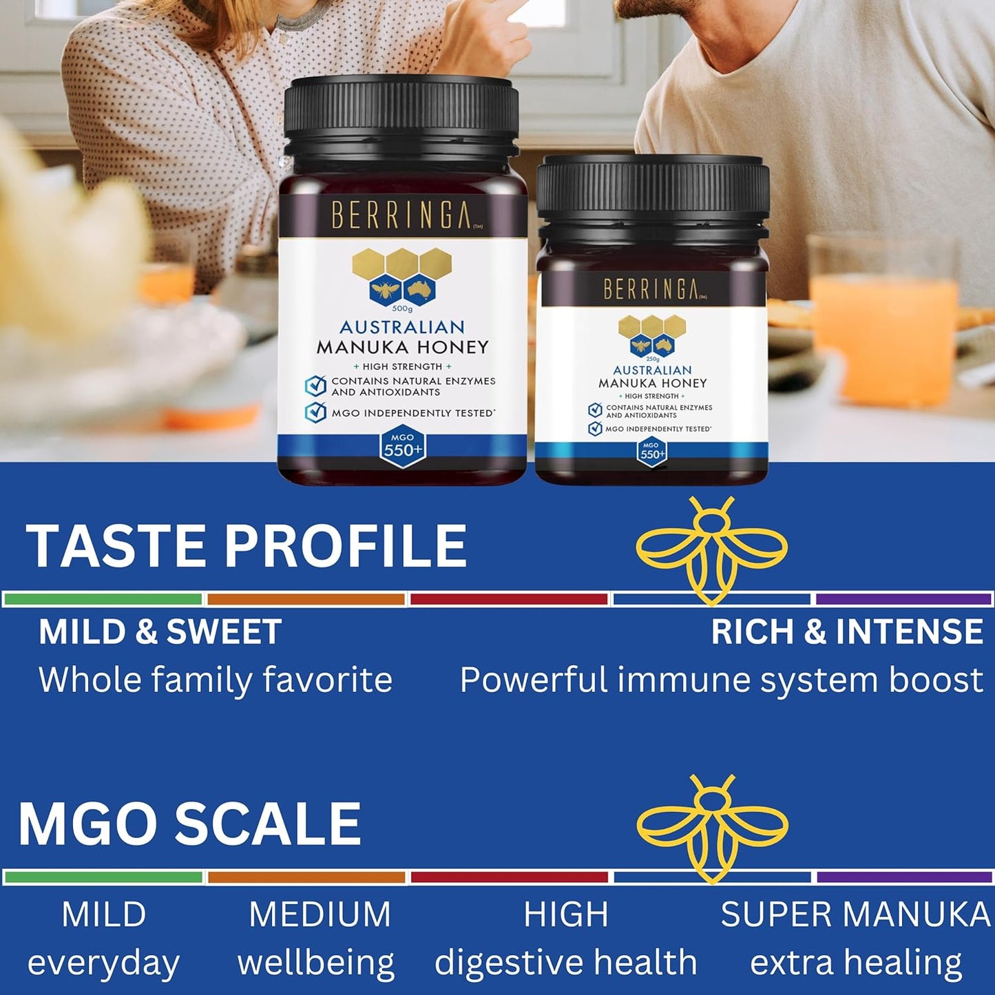 Berringa Australian Manuka Honey High Strength (MGO 550+) 500g
