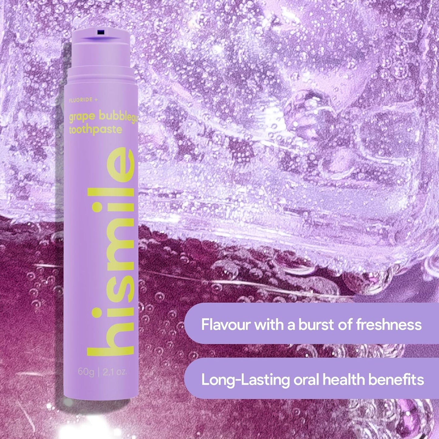 Hismile Grape Bubblegum Toothpaste 60g