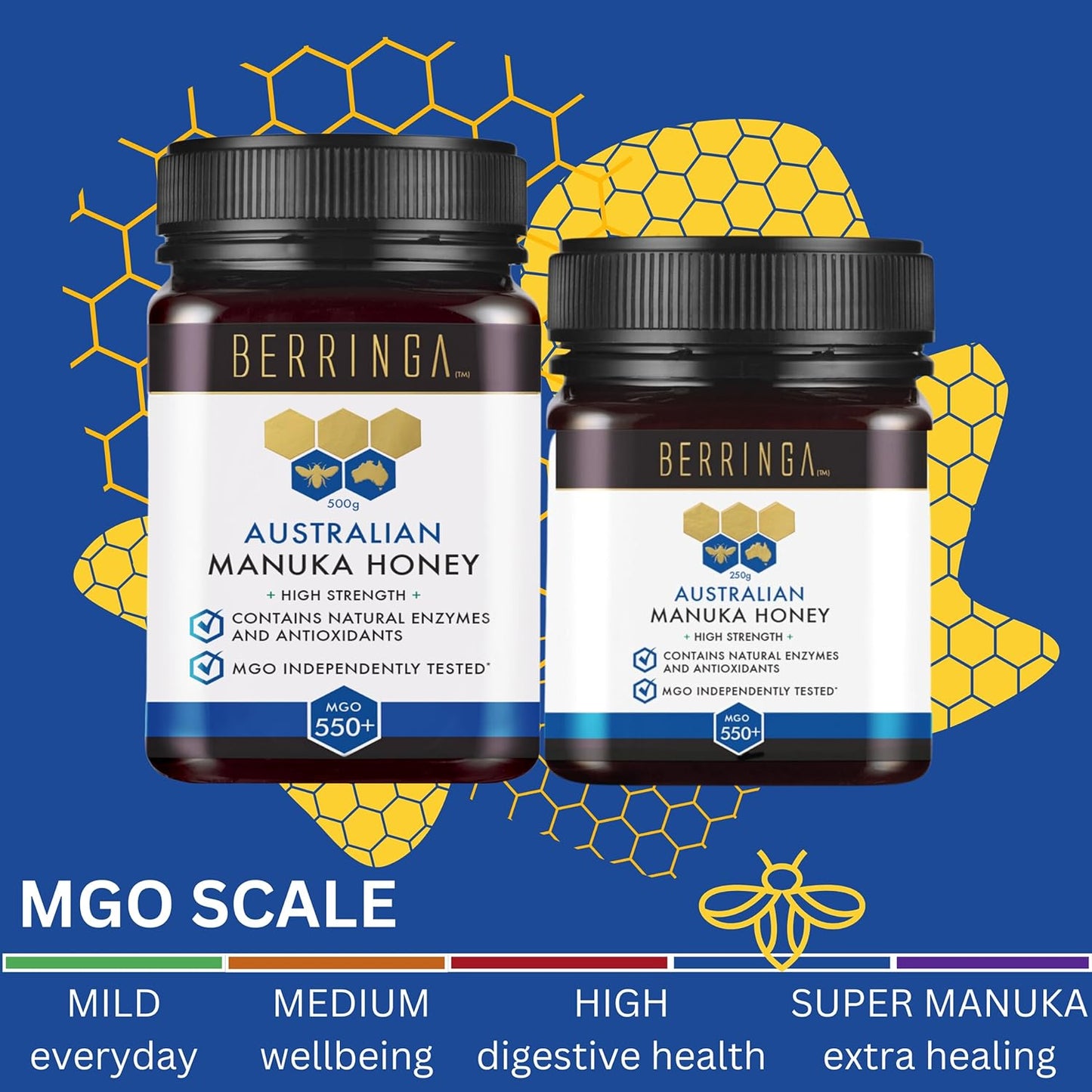 Berringa Australian Manuka Honey High Strength (MGO 550+) 500g