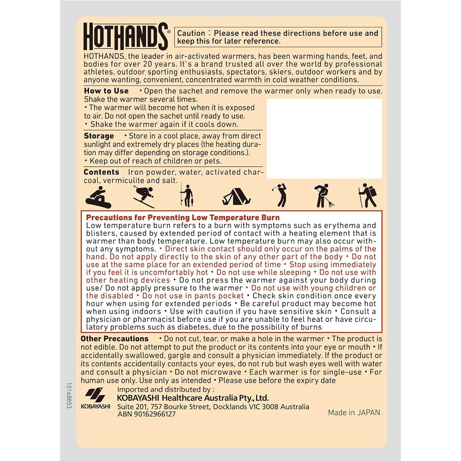 Hot Hands Super Warmer Value Pack 5 Pack