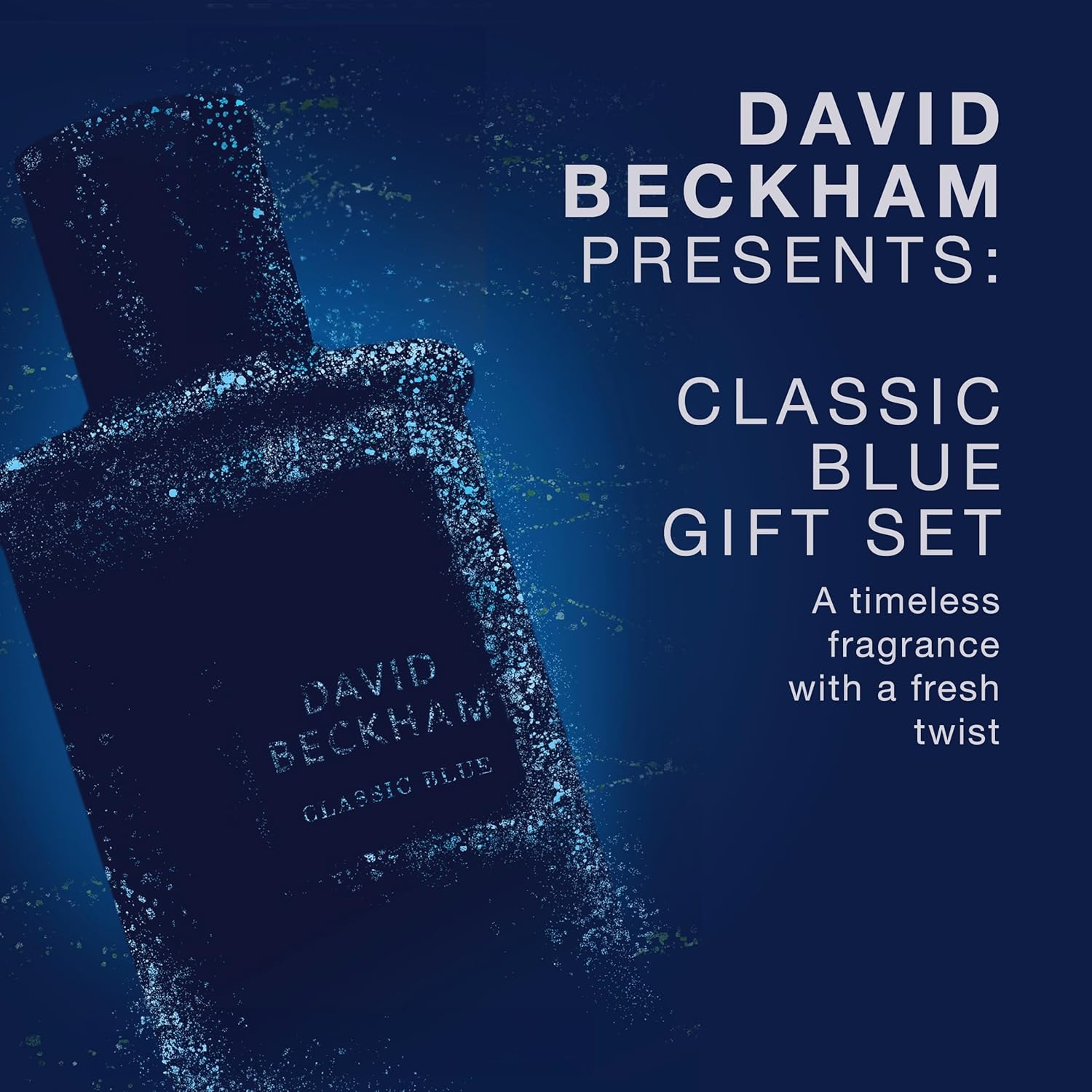 David Beckham Classic Blue Eau De Toilette 50ml and Shower Gel 200ml gift Set for Men
