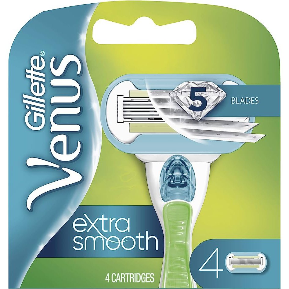 Gillette Venus Extra Smooth Blade Refills 4 Pack