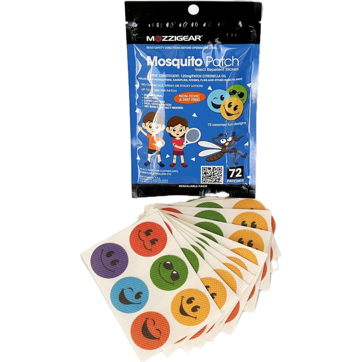 Mozzigear Patch Sticker Insect Repellent 72's Pack