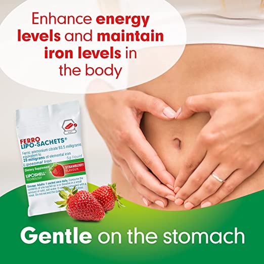 Ferro Lipo-Sachets Strawberry Flavour 30 Sachets