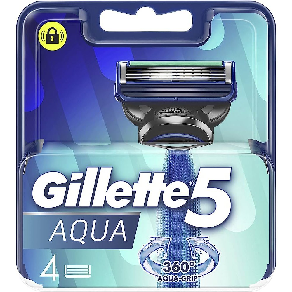 Gillette 5 Aqua Razor Blades 4 Pack