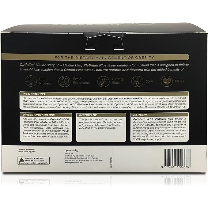 Optislim VLCD Platinum PLUS Vanilla 18x53g
