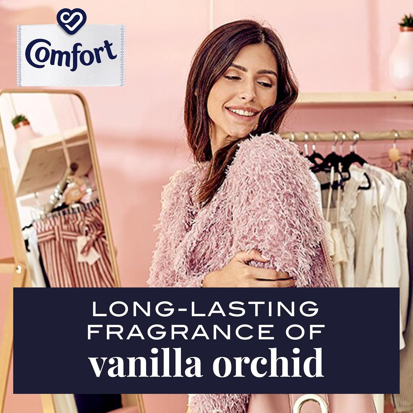 Comfort Concentrate Liquid Fabric Conditioner & Softner 900ml, Fragrance Collection VANILLA ORCHID