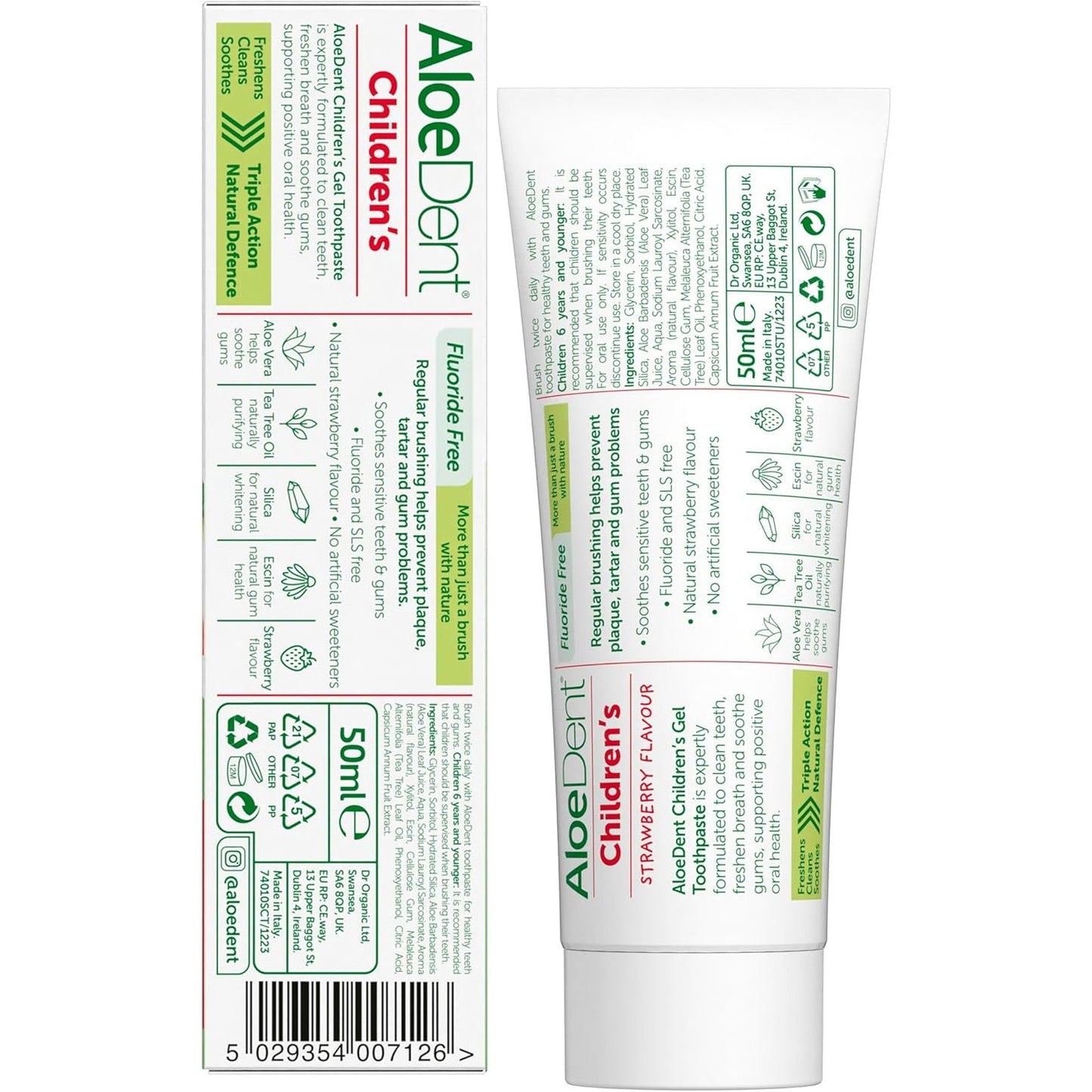 Aloedent Children's Strawberry Toothpaste 50ml