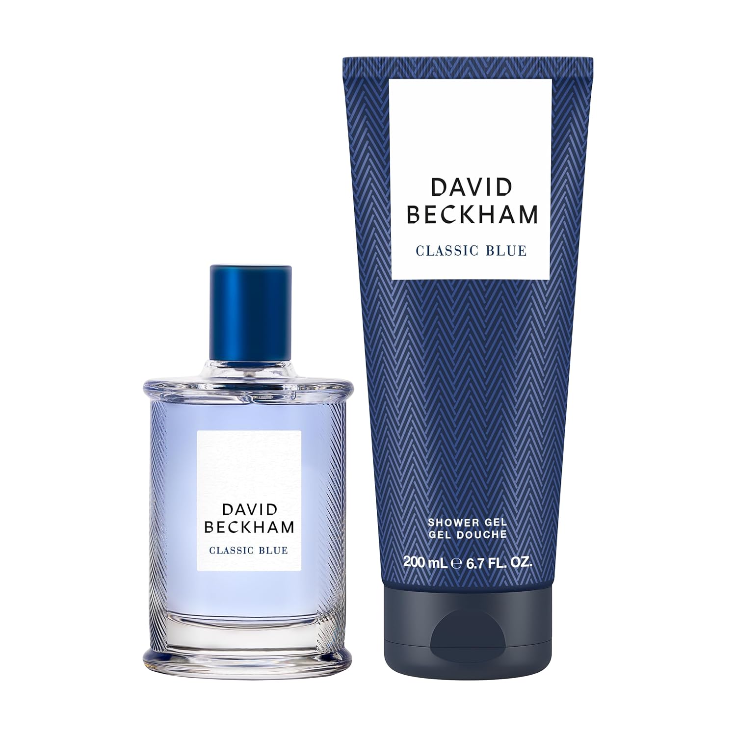 David Beckham Classic Blue Eau De Toilette 50ml and Shower Gel 200ml gift Set for Men