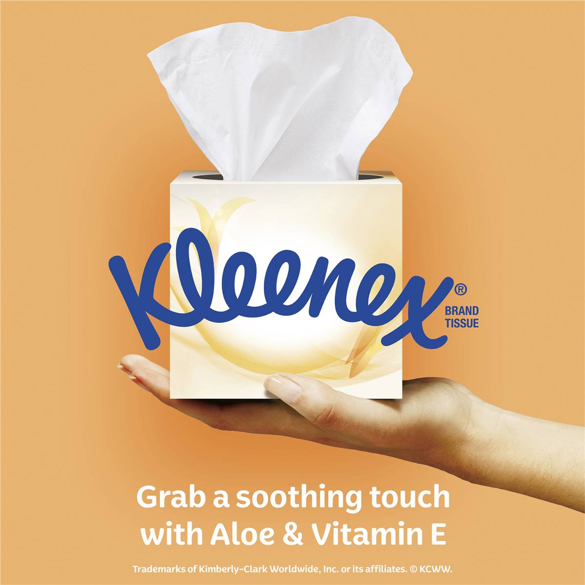 Kleenex Aloe Vera & Vitamin E 3 Ply Large & Thick Facial Tissues 70