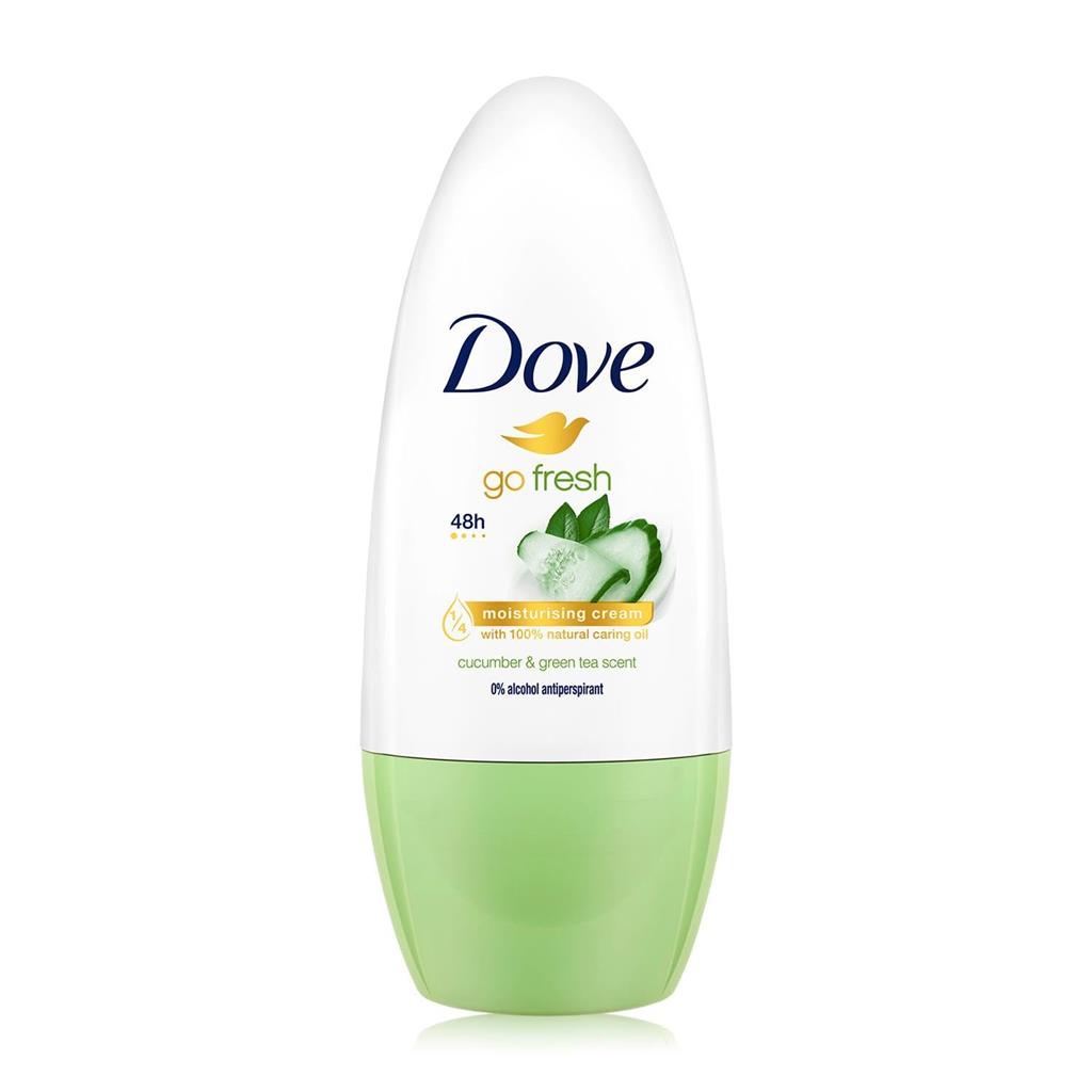 Dove Women Antiperspirant Roll On Deodorant Fresh Touch Cucumber & Green Tea 40ml
