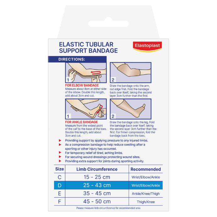 Elastoplast 2226 Elastic Tubular Support Bandage Size D