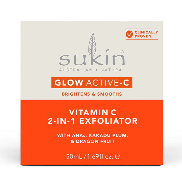 Sukin Glow Active-c Vitamin C 2-in-1 Exfoliator 50ml