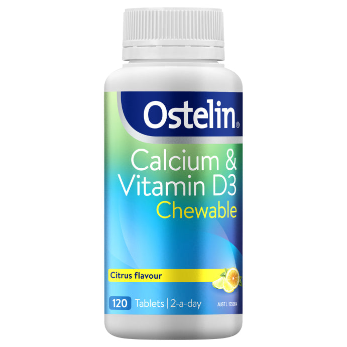Ostelin Calcium & Vitamin D3 Chewables 120 Chewable Tablets