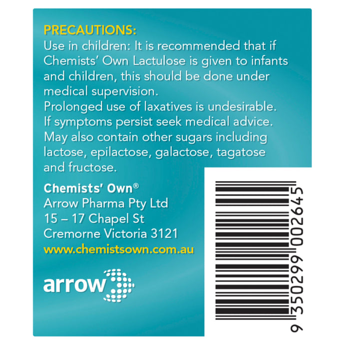 Chemists’ Own Lactulose Liquid 500ml(Generic of Actilax)