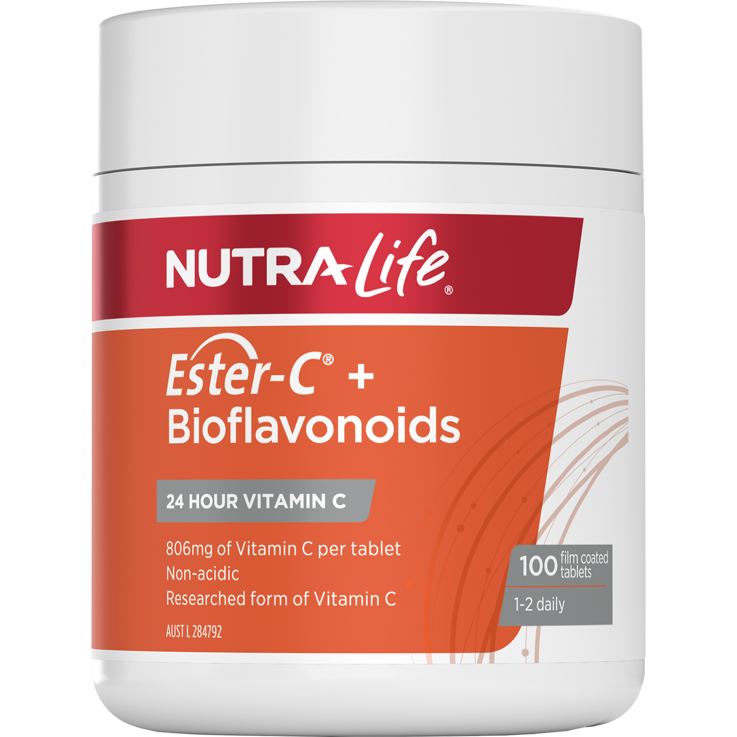 Nutra-Life Ester C 1000mg + Bioflavonoids 100 Tablets