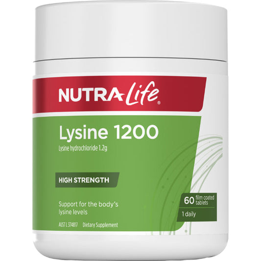 NutraLife L- Lysine 1200mg 60 Tablets