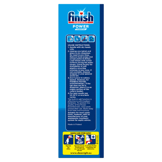 Finish Power Essential Auto Dishwash Tablets Lemon Sparkle 80 Pack
