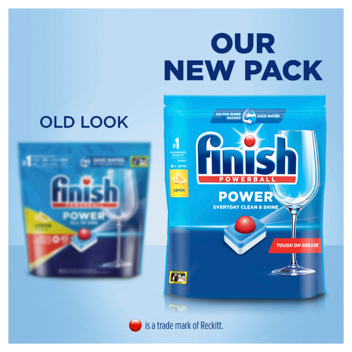 Finish Power Essential Auto Dishwash Tablets Lemon Sparkle 80 Pack