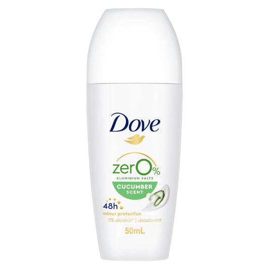 Dove Womens Roll on Cucumber Zero Aluminium 50ml